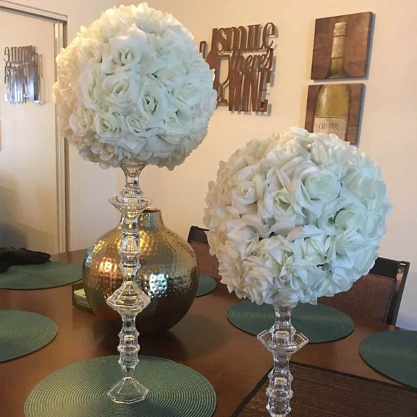 the new flower ball 6-24 inches (15-60 cm) wedding ball garden decoration plastic silk rose artificial flower kissing ball
the new flower ball 6-24 inches (15-60 cm) wedding ball garden decoration plastic silk rose artificial flower kissing ball