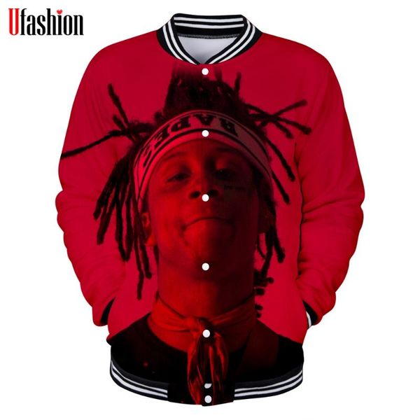 trippie redd 3d hoodie sweatshirts baseball uniform long sleeve polyester spring winter clothing 2020 fashion jacket, Black
trippie redd 3d hoodie sweatshirts baseball uniform long sleeve polyester spring winter clothing 2020 fashion jacket, Black
