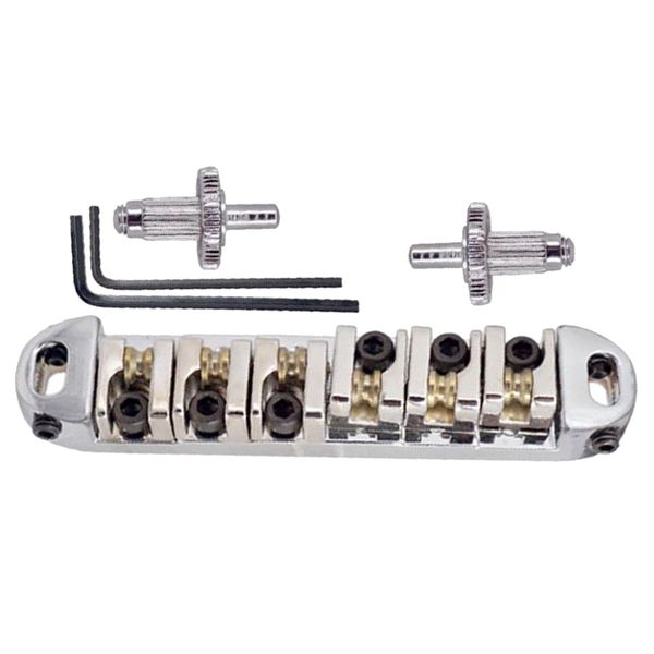 electric guitar silver bridge roller saddle with hex wrench for bass les paul guitar parts
electric guitar silver bridge roller saddle with hex wrench for bass les paul guitar parts