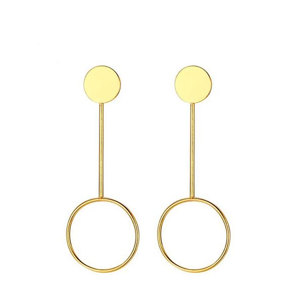 gold color fashion simple lady's circlel earrings stainless steel earring jewelry gift for women lady j105
gold color fashion simple lady's circlel earrings stainless steel earring jewelry gift for women lady j105