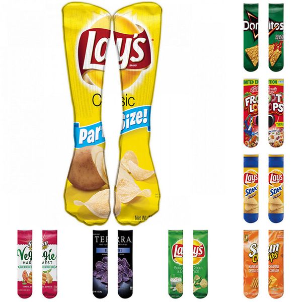 1 pair funny men art socks women printing potato chips knee high socks cotton art long socks for men 8s-d15
1 pair funny men art socks women printing potato chips knee high socks cotton art long socks for men 8s-d15