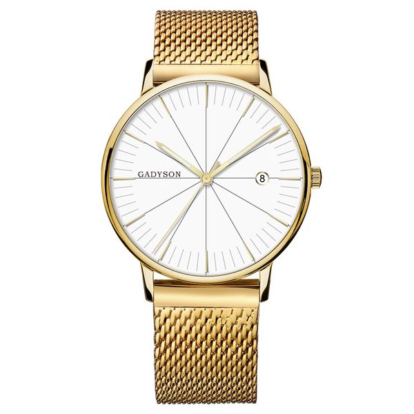 fashion high-end simple black business calendar men's watch fashion alloy mesh belt watch gold men, Slivery;brown
fashion high-end simple black business calendar men's watch fashion alloy mesh belt watch gold men, Slivery;brown