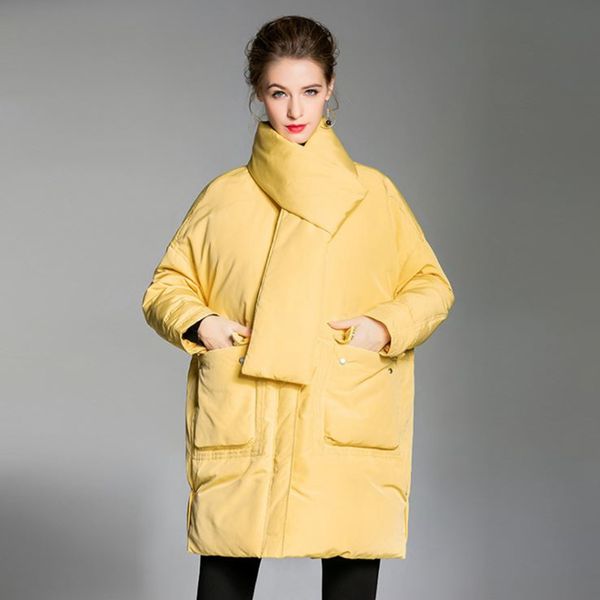 female new style down jacket winter scarf collar duck down women coat leisure medium clothes black yellow new arrival overcoats
female new style down jacket winter scarf collar duck down women coat leisure medium clothes black yellow new arrival overcoats