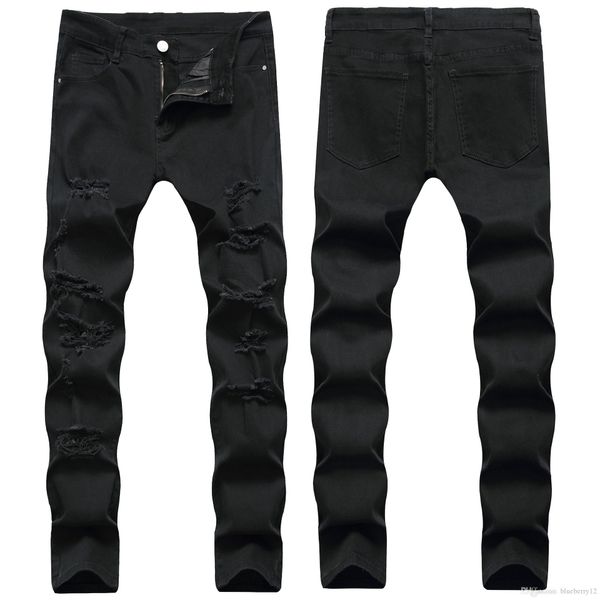 mens jeans new fashion style men jeans hole distrressed slim fit denim casual male biker jeans asian size, Blue
mens jeans new fashion style men jeans hole distrressed slim fit denim casual male biker jeans asian size, Blue