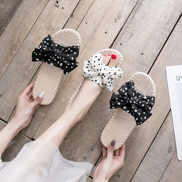 women slippers bow summer sandals indoor outdoor linen -flops beach women shoes female flat sandals, Black
women slippers bow summer sandals indoor outdoor linen -flops beach women shoes female flat sandals, Black