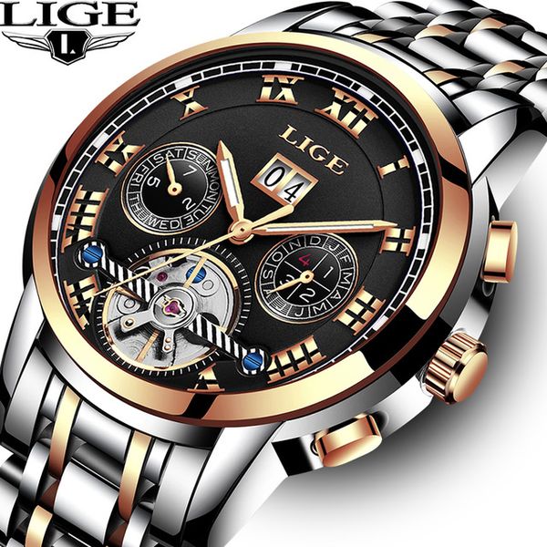 2018 new lige brand gold watch man luxury automatic mechanical watch men stainless steel xfcs men watches relogio masculino, Slivery;brown
2018 new lige brand gold watch man luxury automatic mechanical watch men stainless steel xfcs men watches relogio masculino, Slivery;brown