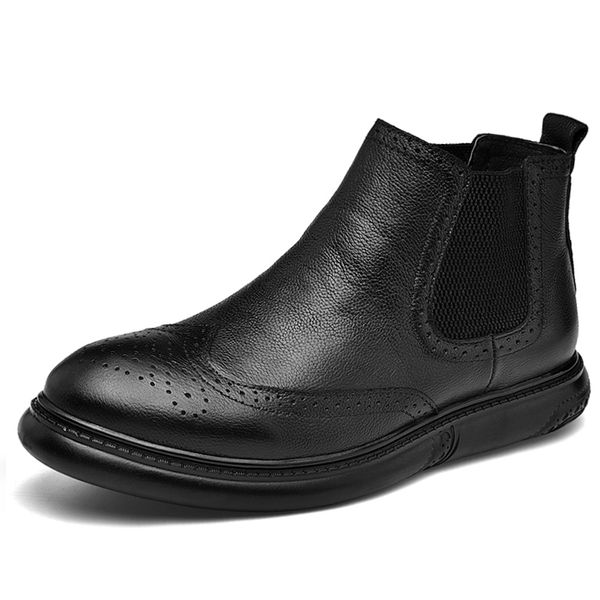 Fashion Brogue Genuine Leather Boots Men Winter Boots With Fur High Quality Leather Men Boots Winter Footwear
Fashion Brogue Genuine Leather Boots Men Winter Boots With Fur High Quality Leather Men Boots Winter Footwear