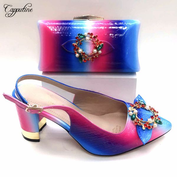 nice blue with fcushia high heel pointed toe sandal shoes with evening bag set stones 2096-1 heel height 8.5cm, Black
nice blue with fcushia high heel pointed toe sandal shoes with evening bag set stones 2096-1 heel height 8.5cm, Black
