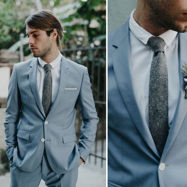 two button groomsmen notch lapel groom tuxedos men suits wedding/prom beach man blazer jacket(jacket+pants), Black;gray
two button groomsmen notch lapel groom tuxedos men suits wedding/prom beach man blazer jacket(jacket+pants), Black;gray
