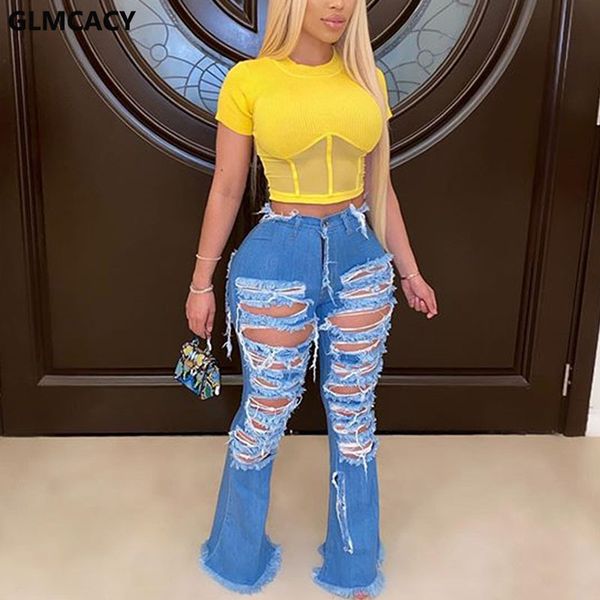 women's jeans 3 colors women ripped skinny casual club flare denim pants high waist elegant mom, Blue
women's jeans 3 colors women ripped skinny casual club flare denim pants high waist elegant mom, Blue