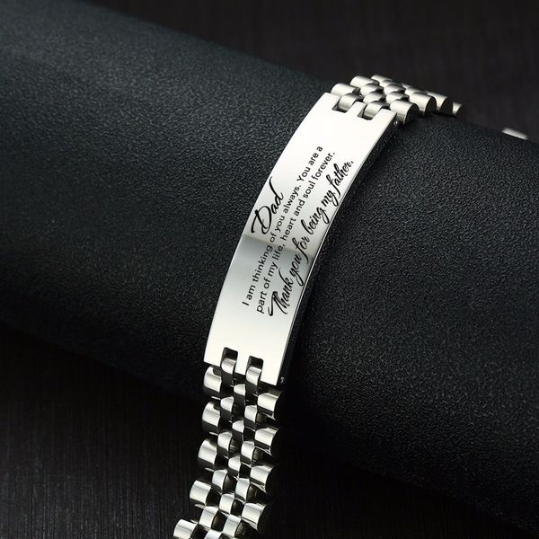 bracelets for men personalize engraving we will always remember you my dad silver tone pulseira masculina fathers day gifts, Golden;silver
bracelets for men personalize engraving we will always remember you my dad silver tone pulseira masculina fathers day gifts, Golden;silver