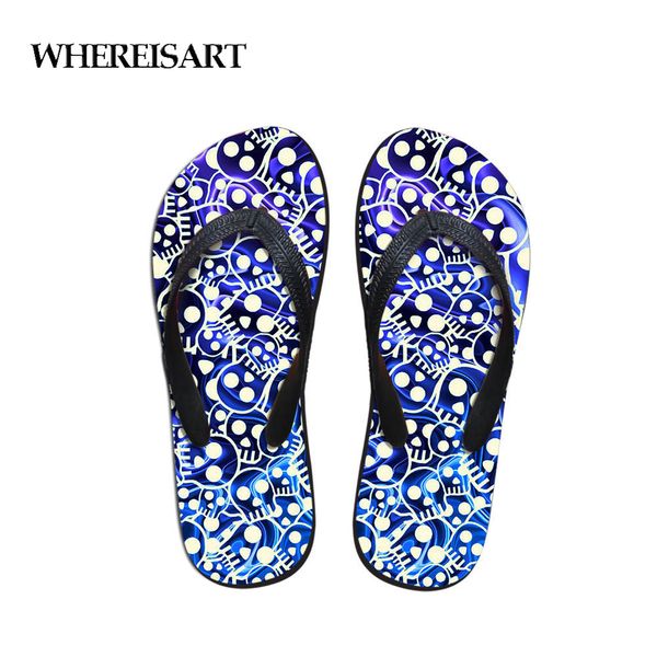 whereisart women's summer beach flip flops cute skull print lady slippers women summer shoes for female flat casual shoes, Black
whereisart women's summer beach flip flops cute skull print lady slippers women summer shoes for female flat casual shoes, Black