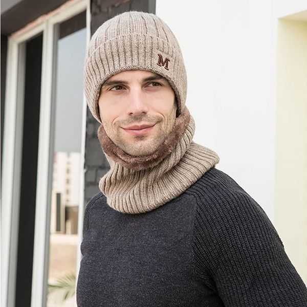 beanie hat scarf set men autumn winter fluffy knitted cap neck warmer headwear outdoor fashion warm caps, Black
beanie hat scarf set men autumn winter fluffy knitted cap neck warmer headwear outdoor fashion warm caps, Black