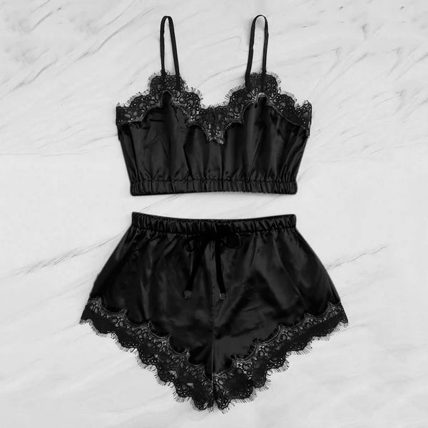 pajamas sets women fashion sleepwear sleeveless strap nightwear lace trim satin mid-rise cami pajama sets new lingerie, Black;red
pajamas sets women fashion sleepwear sleeveless strap nightwear lace trim satin mid-rise cami pajama sets new lingerie, Black;red
