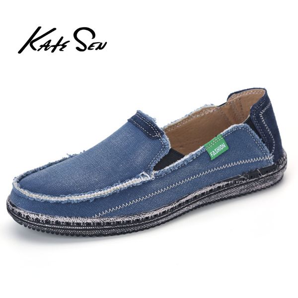 katesen 2019 summer canvas men's shoes breathable casual driving shoes slip easy to wear men's flat soft big size loafers, Black
katesen 2019 summer canvas men's shoes breathable casual driving shoes slip easy to wear men's flat soft big size loafers, Black