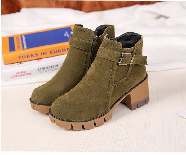 wholesale booties women winter new buckle zipper designer with high heel platform plus velvet women boots, Black
wholesale booties women winter new buckle zipper designer with high heel platform plus velvet women boots, Black