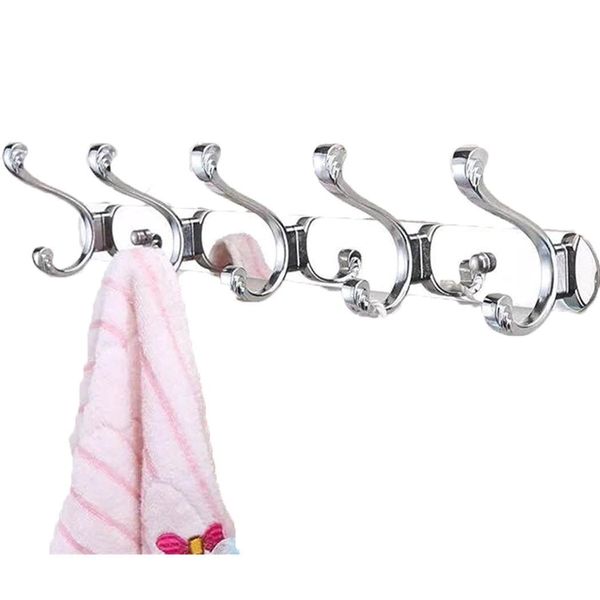 stainless steel hook clothes coat organizer silver wall mounted hanger kitchen bathroom 5 hooks, 3 hooks
stainless steel hook clothes coat organizer silver wall mounted hanger kitchen bathroom 5 hooks, 3 hooks