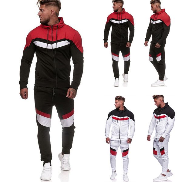 fashion men's hoodie patchwork sweatshirt pants sets sports suit tracksuit winter warm hooded sweatshirt coat tracksuit, Gray
fashion men's hoodie patchwork sweatshirt pants sets sports suit tracksuit winter warm hooded sweatshirt coat tracksuit, Gray