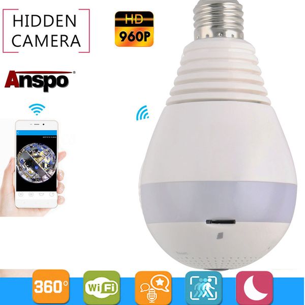 anspo 960p 1.3mp wifi panoramic led bulb cameras 360° home security camera system wireless ip cctv 3d fisheye baby monitor
anspo 960p 1.3mp wifi panoramic led bulb cameras 360° home security camera system wireless ip cctv 3d fisheye baby monitor