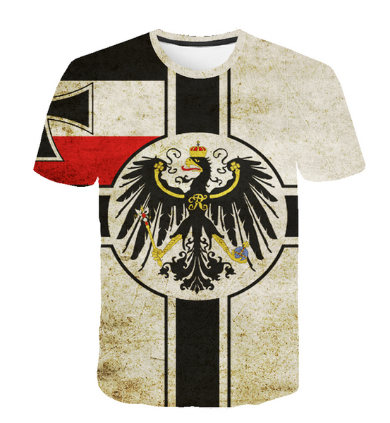 2019 design retro federal republic of germany flag t-shirt men/women couple lovers models fashion short sleeve round neck t-shirt q985, White;black
2019 design retro federal republic of germany flag t-shirt men/women couple lovers models fashion short sleeve round neck t-shirt q985, White;black