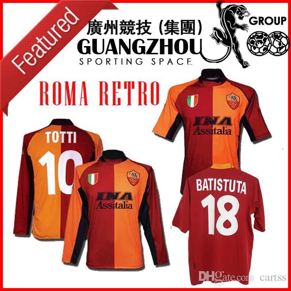 retro roma long sleeve soccer jerseys 00 01 02 totti batistuta montella shirts classic commemorate collection vintage 2001 maglia da calcio, Black;yellow
retro roma long sleeve soccer jerseys 00 01 02 totti batistuta montella shirts classic commemorate collection vintage 2001 maglia da calcio, Black;yellow