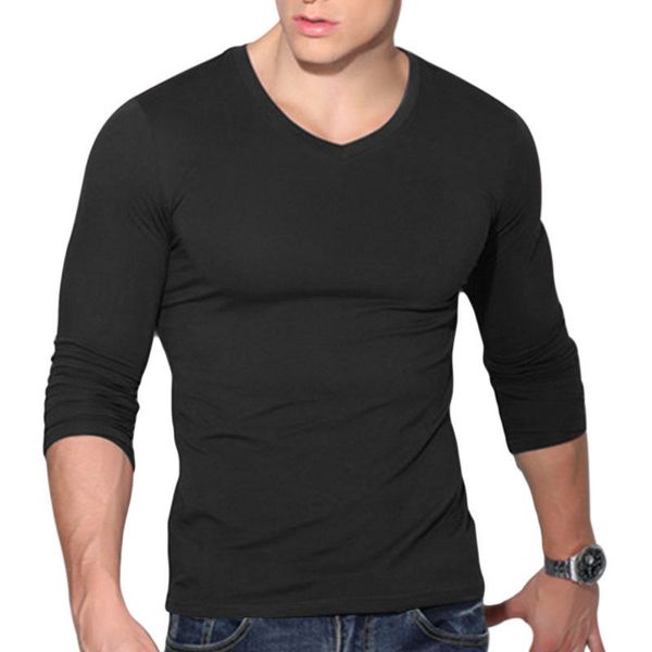 men's tees 2017 summer autumn new v-neck long sleeve t-shirt men fashion trends fitness t-shirt plus size 3xl, White;black
men's tees 2017 summer autumn new v-neck long sleeve t-shirt men fashion trends fitness t-shirt plus size 3xl, White;black