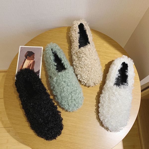 2019 winter women flats faux lambswool loafers warm slip on flat shoes woman slipper plush outside home shoes white black n7827l
2019 winter women flats faux lambswool loafers warm slip on flat shoes woman slipper plush outside home shoes white black n7827l