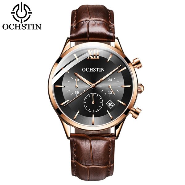 ochstin 6129a quartz watches men fashion business watch genuine leather bracelet wristwatch clock male relogio masculin 2020 new, Slivery;brown
ochstin 6129a quartz watches men fashion business watch genuine leather bracelet wristwatch clock male relogio masculin 2020 new, Slivery;brown