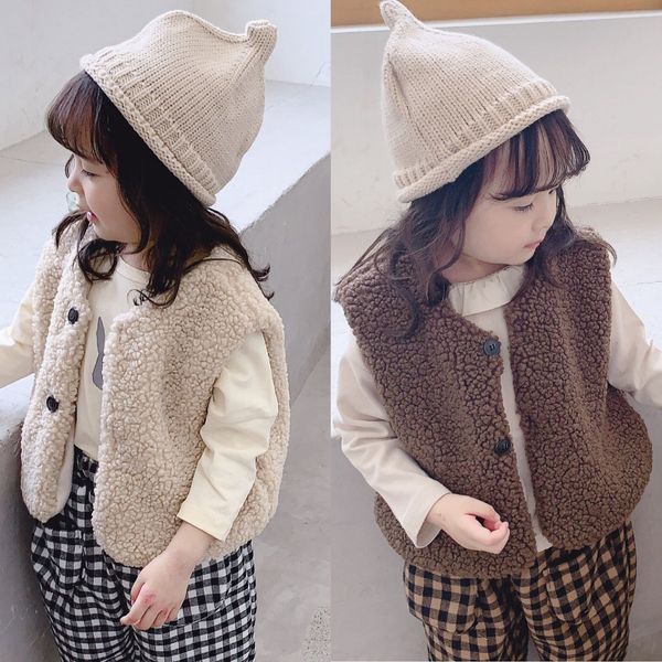 winter children girls cute warm thick faux fur vest jacket solid color round collar outwears, Blue
winter children girls cute warm thick faux fur vest jacket solid color round collar outwears, Blue