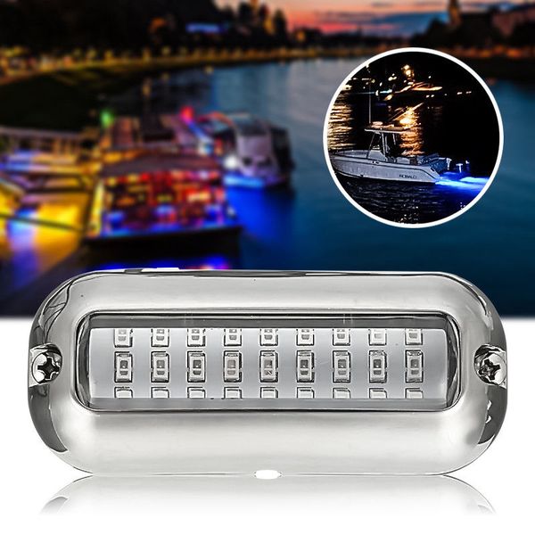 12v 50w 27led 316 stainless steel boat transom lamp underwater pontoon marine lights for boat signal light warning light
12v 50w 27led 316 stainless steel boat transom lamp underwater pontoon marine lights for boat signal light warning light
