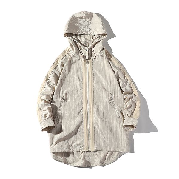 yasuguoji new 2019 summer thin windbreaker jacket men fashion loose hooded long jacket for men outwear mens trench coat, Tan;black
yasuguoji new 2019 summer thin windbreaker jacket men fashion loose hooded long jacket for men outwear mens trench coat, Tan;black