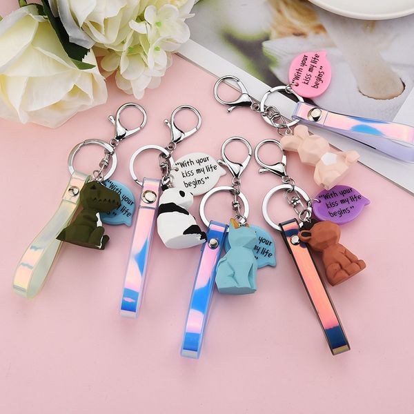 korea simulation animal car key ring keychains cute deer cat dinosaur panda keyring pendant charm handbag jewelry, Silver
korea simulation animal car key ring keychains cute deer cat dinosaur panda keyring pendant charm handbag jewelry, Silver