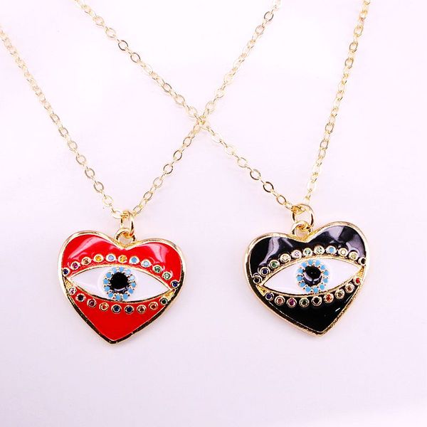 12pcs, enamel eyes gold color necklace charm heart pendant necklaces for women girl, Silver
12pcs, enamel eyes gold color necklace charm heart pendant necklaces for women girl, Silver