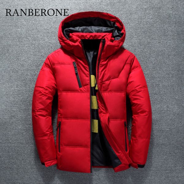 ranberone white duck thick down jacket men coat snow parkas male warm brand clothing winter down jacket outerwear, Black
ranberone white duck thick down jacket men coat snow parkas male warm brand clothing winter down jacket outerwear, Black