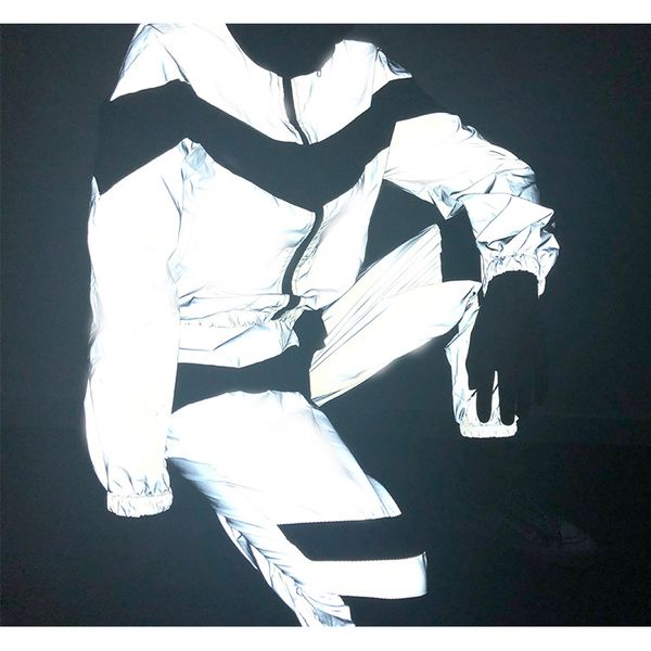 мода женщин конструктора tracksuit марка двух частей брюки высокого качества jacekt + кальсоны светоотражающий материал костюмы размер s-2xl, White
мода женщин конструктора tracksuit марка двух частей брюки высокого качества jacekt + кальсоны светоотражающий материал костюмы размер s-2xl, White