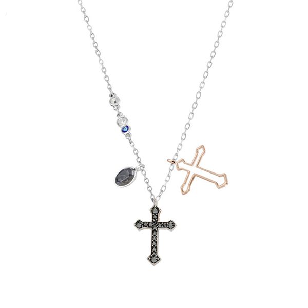 mandy 2019 swa new cross necklace mashing pendant women's clavicle valentine's day bride jewelry memorial gift 5396881, Silver
mandy 2019 swa new cross necklace mashing pendant women's clavicle valentine's day bride jewelry memorial gift 5396881, Silver