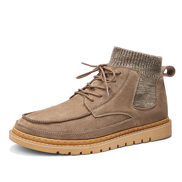 men's shoes autumn 2020 new high shoe male male shoe desert boots trend work clothes leisure time socks, Black
men's shoes autumn 2020 new high shoe male male shoe desert boots trend work clothes leisure time socks, Black