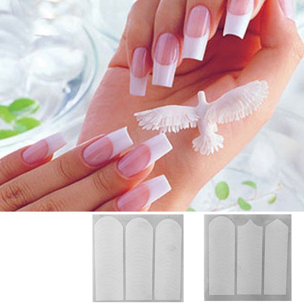 3 packs french manicure nail art form fringe one style guides sticker smile lines french nail companion, Black
3 packs french manicure nail art form fringe one style guides sticker smile lines french nail companion, Black