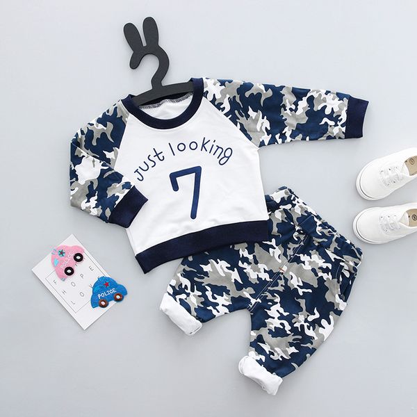 hylkidhuose spring infant clothes sets baby girls boys suits camouflage color cotton t shirt+pants casual children kids suits, White
hylkidhuose spring infant clothes sets baby girls boys suits camouflage color cotton t shirt+pants casual children kids suits, White