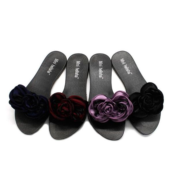 floral rose silk bow slippers women beach elegant flat with slipper shoes pantofole women summer slippers chaussons femme, Black
floral rose silk bow slippers women beach elegant flat with slipper shoes pantofole women summer slippers chaussons femme, Black
