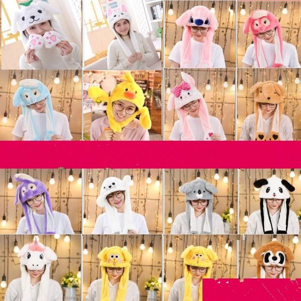 fashion ear moving hat soft kids lovely cartoon plush winter warm cap christmas masquerade beanie caps halloween party hats an2970
fashion ear moving hat soft kids lovely cartoon plush winter warm cap christmas masquerade beanie caps halloween party hats an2970