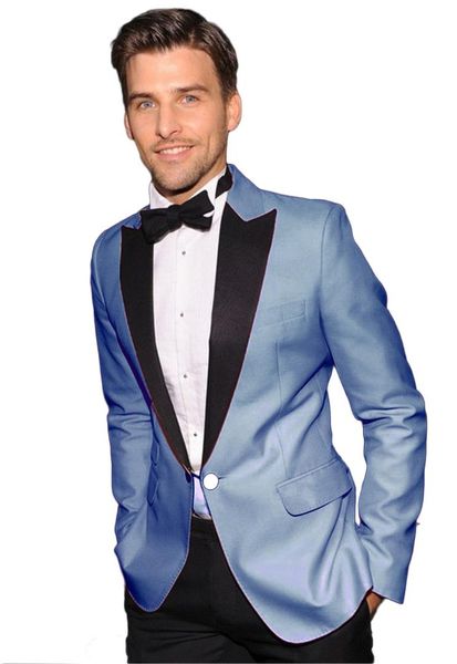 fashionable one button light blue groom tuxedos lapel groomsmen men blazers suits (jacket+pants+tie) no:381, White;black
fashionable one button light blue groom tuxedos lapel groomsmen men blazers suits (jacket+pants+tie) no:381, White;black