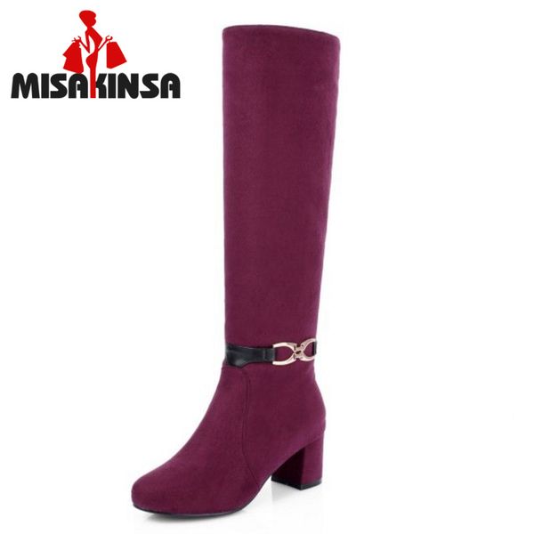 fitwee plus size 32-45 women shoes winter warm high heels boots knee high boots metal thick heels winter long shoes red, Black
fitwee plus size 32-45 women shoes winter warm high heels boots knee high boots metal thick heels winter long shoes red, Black
