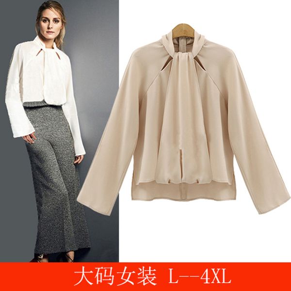 l-4xl new plus size women chiffon blouse plus size shirt women casual bowknot o neck blusas femininas camisas mujer, White
l-4xl new plus size women chiffon blouse plus size shirt women casual bowknot o neck blusas femininas camisas mujer, White