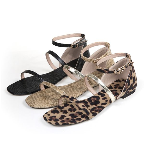 sandals women 2020 summer casual large size flat heel women's shoes buckle leopard wild flat sandals women, Black
sandals women 2020 summer casual large size flat heel women's shoes buckle leopard wild flat sandals women, Black