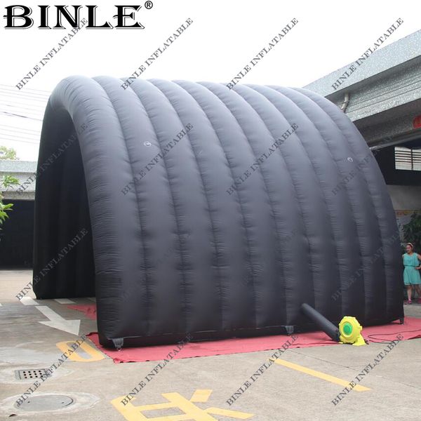 outdoor show giant black inflatable stage cover tent inflatable tunnel with rear door for events
outdoor show giant black inflatable stage cover tent inflatable tunnel with rear door for events