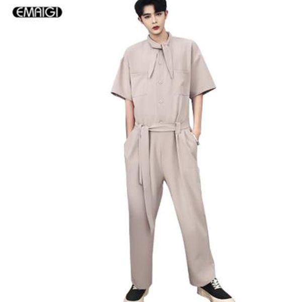 men women bow collar fashion casual overalls pant male street hip hop dancer jumpsuit harem trousers, Black
men women bow collar fashion casual overalls pant male street hip hop dancer jumpsuit harem trousers, Black