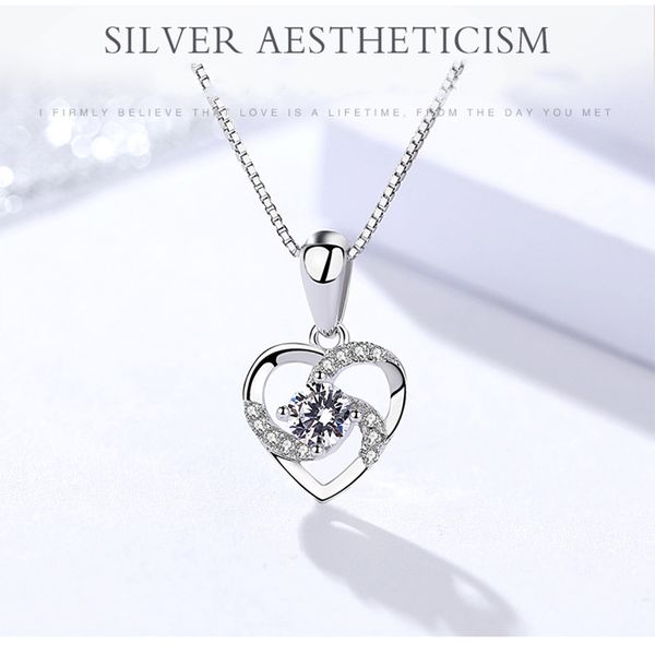 genuine s925 micro inlay sterling silver fashion love heart pendant korean female gift zircon heart pendant silver jewelry
genuine s925 micro inlay sterling silver fashion love heart pendant korean female gift zircon heart pendant silver jewelry