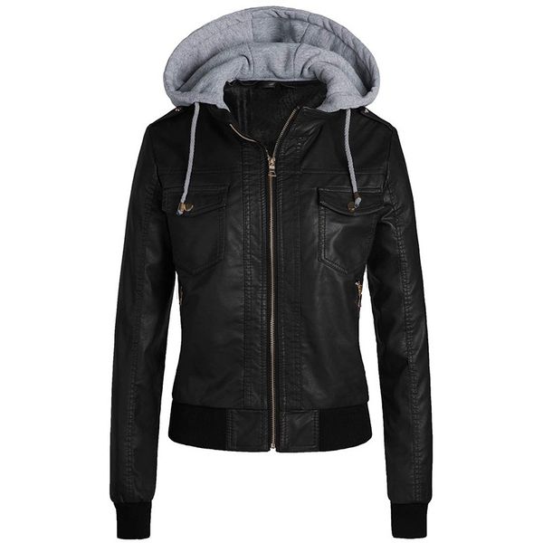 women designer jackets brand fashion solid color coat hooded hat detachable jackets for women luxury slim jackets womens clothing, Black;brown
women designer jackets brand fashion solid color coat hooded hat detachable jackets for women luxury slim jackets womens clothing, Black;brown