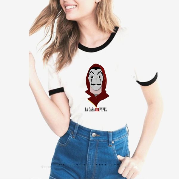 wholesale 2020 summer la casa de papel paper house popular women's hit short-sleeved t-shirt, White
wholesale 2020 summer la casa de papel paper house popular women's hit short-sleeved t-shirt, White